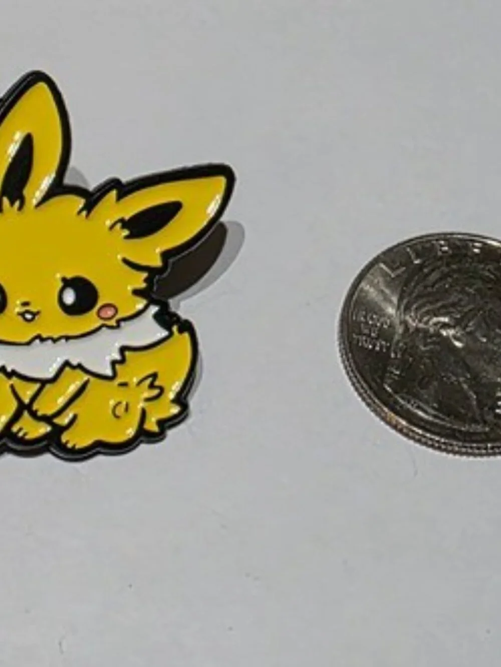 Adorable Chibi Jolteon Pokémon Enamel Pin – Kawaii Electric-Type Collectible! - Picture 3 of 4